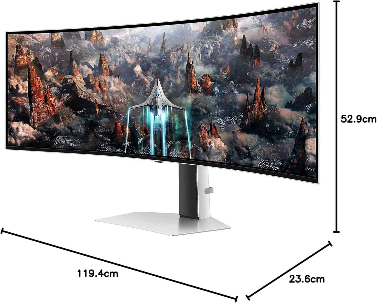 Samsung Odyssey OLED (G93SD) 49" 1440p HDR 240 Hz Curved Ultrawide Gaming Monitor