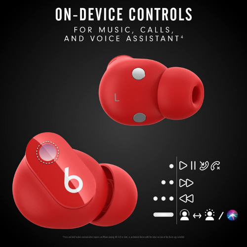 Beats Studio Buds - True Wireless Noise Cancelling Earphones - Red (Brand New)