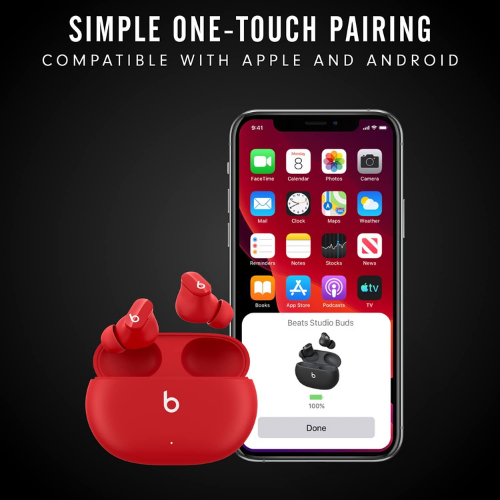 Beats Studio Buds - True Wireless Noise Cancelling Earphones - Red (Brand New)