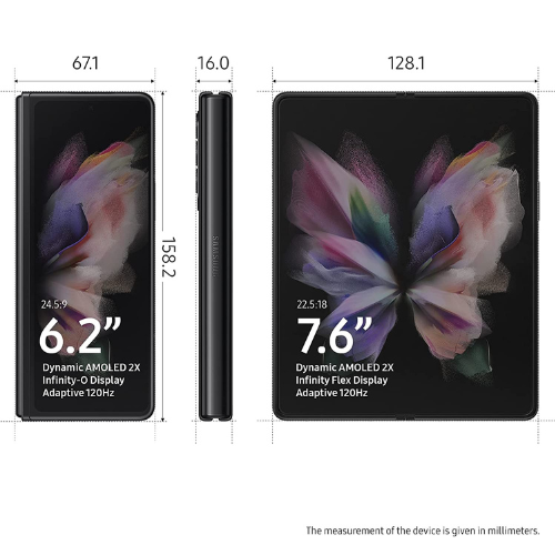 Samsung Galaxy Z Fold 3 512GB 5G - Phantom Black