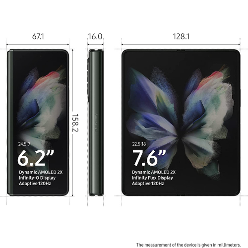 Samsung Galaxy Z Fold 3 512GB 5G - Phantom Green
