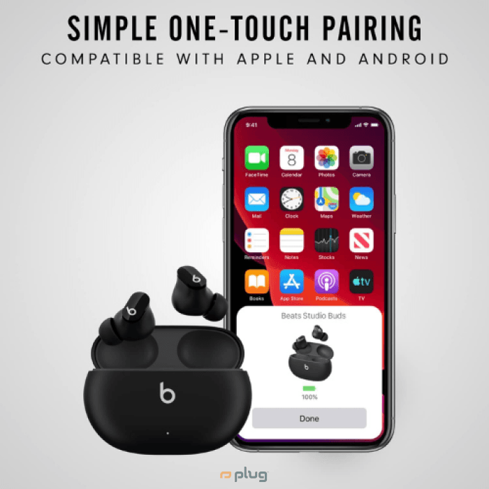 Beats Studio Buds - True Wireless Noise Cancelling Earphones - Black (Brand New)