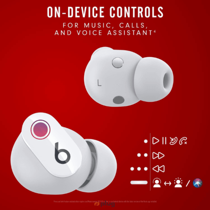 Beats Studio Buds - True Wireless Noise Cancelling Earphones - White (Brand New)